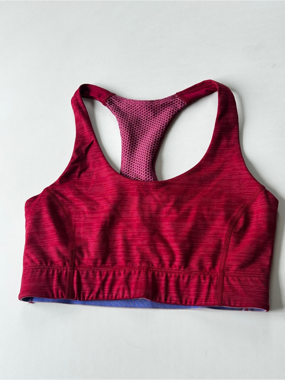 Outdoor Voices burgundy Doing Things Racerback Sports Bra XS